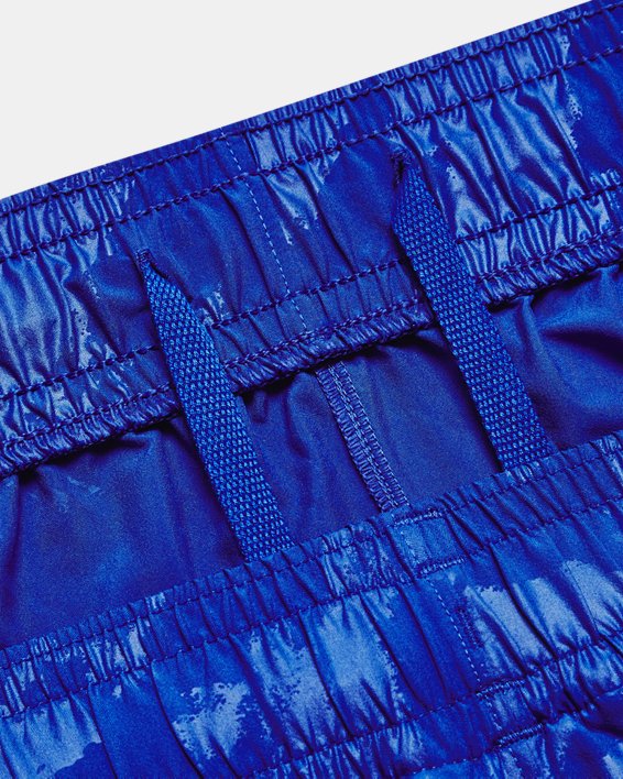Herren UA Woven Emboss Shorts, Blue, pdpMainDesktop image number 4